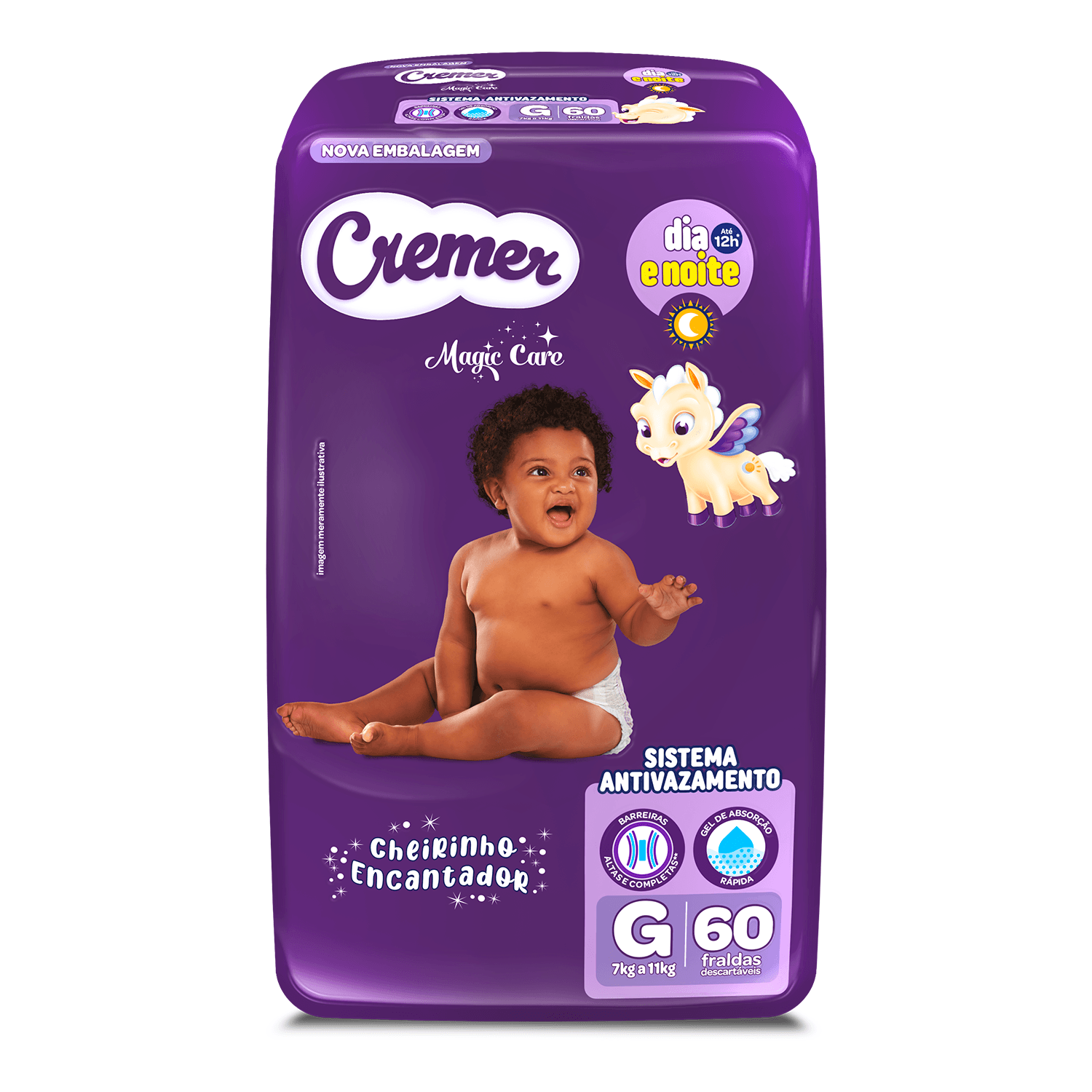 Fralda Cremer Magic Care Dia e Noite G 60 Unidades — imagem 2 | Farmácia Resyla