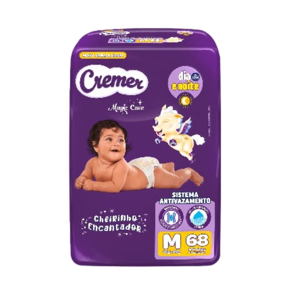 Fralda Cremer Magic Care Dia e Noite M 68 Unidades — imagem 2 | Farmácia Resyla