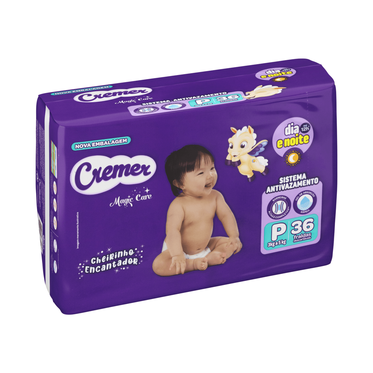 Fralda Cremer Magic Care Dia e Noite P 36 Unidades — imagem 4 | Farmácia Resyla