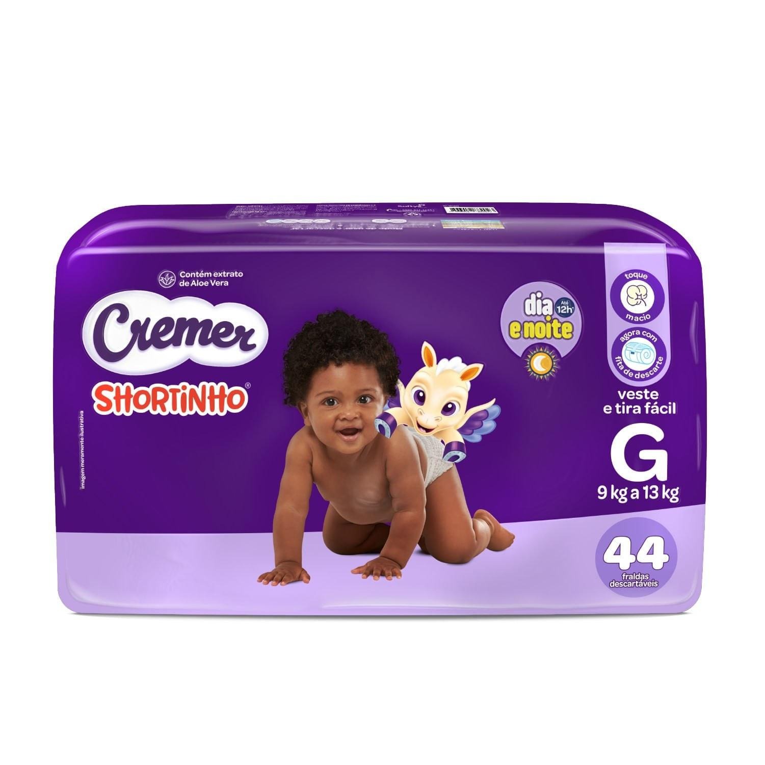 Fralda Cremer Shortinho Dia E Noite G 44 Unidades — imagem 2 | Farmácia Resyla