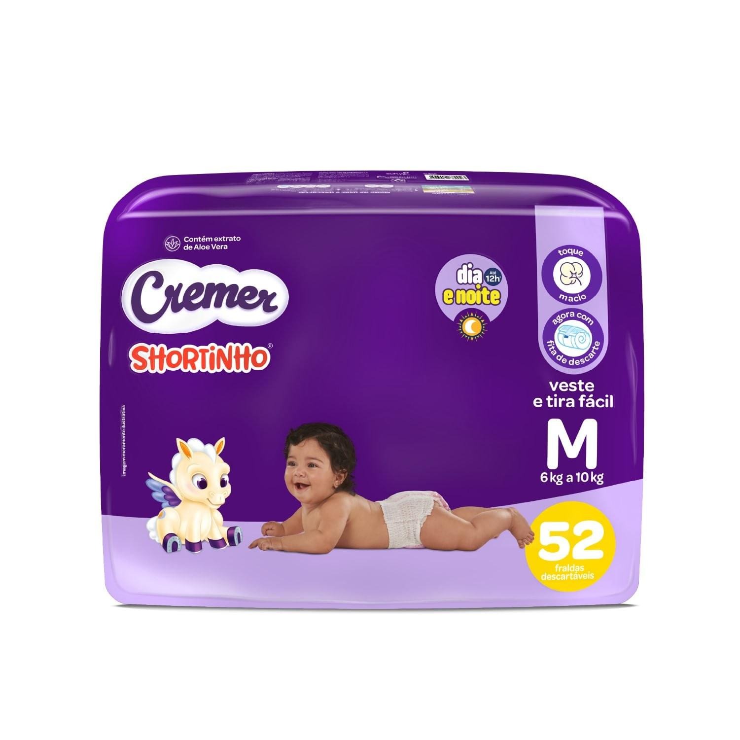 Fralda Cremer Shortinho M 52 Unidades — Cremer | Farmácia Resyla