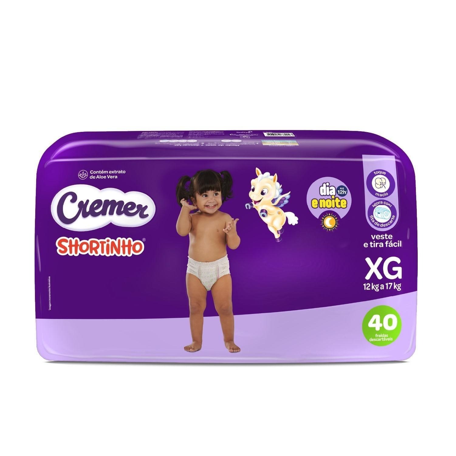 Fralda Cremer Shortinho Xg 40 Unidades — imagem 2 | Farmácia Resyla