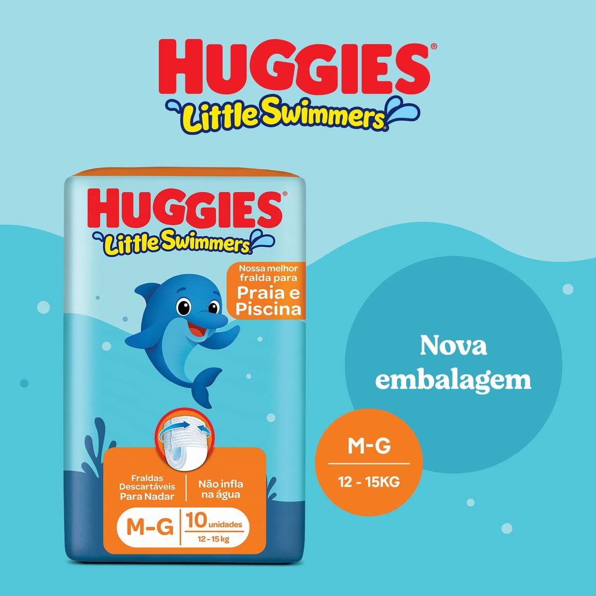 Fralda Huggies Little Swimmers M/G 10 Un — imagem 2 | Farmácia Resyla