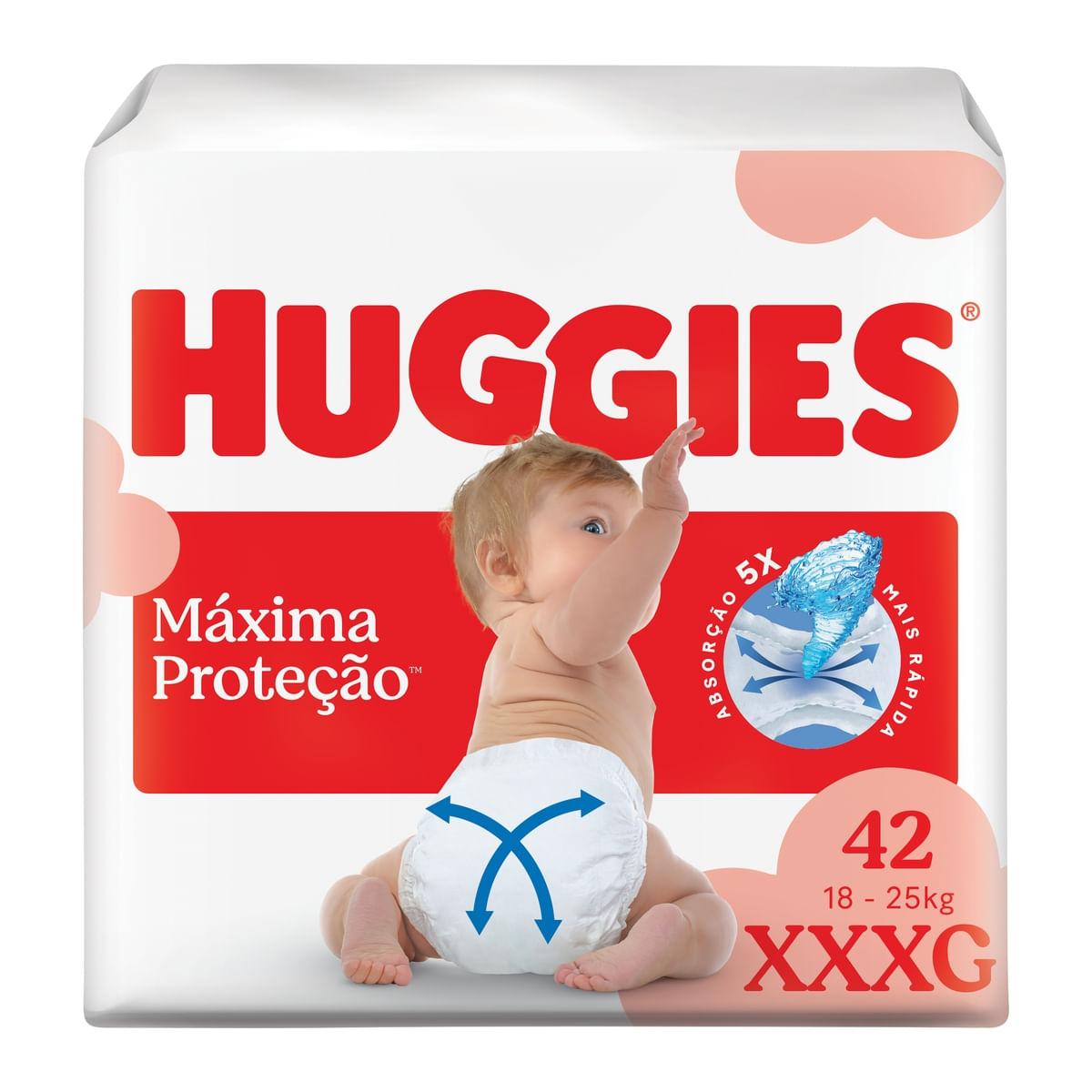 Fralda Huggies Máxima Proteção XXXG 42 Unidades — Huggies | Farmácia Resyla