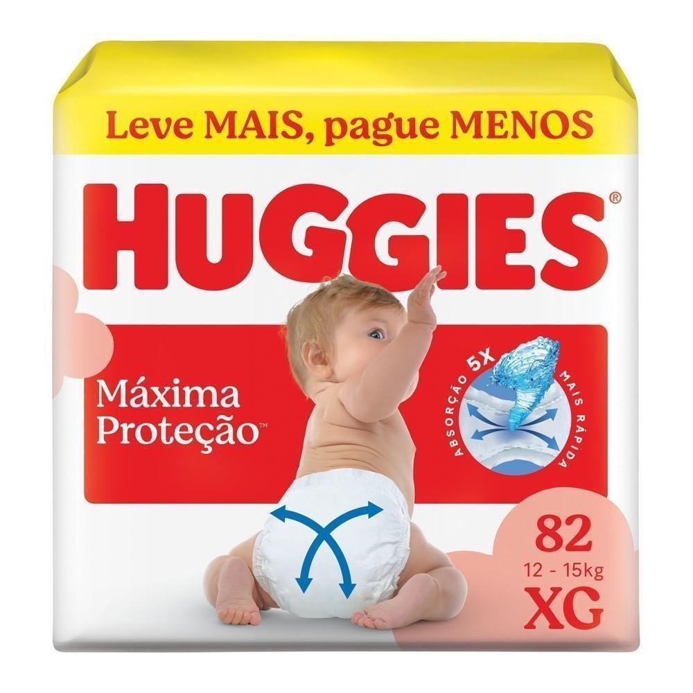 Fralda Huggies Máxima Proteção XG 82 Unidades — Huggies | Farmácia Resyla
