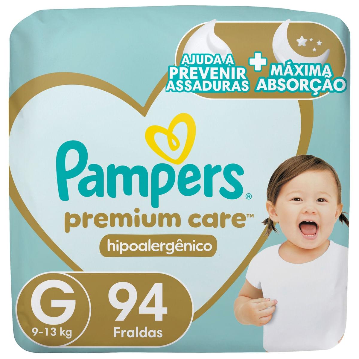 Fralda Infantil Pampers Premium Care G 94 Unidades — Pampers | Farmácia Resyla