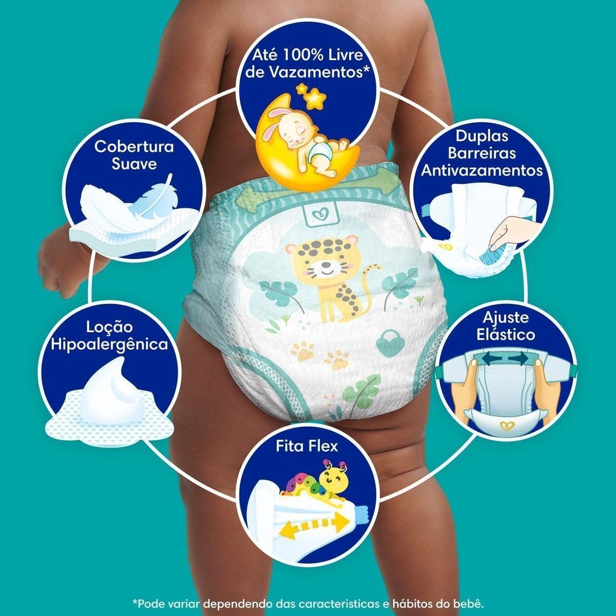 Fralda Pampers Confort Sec G 98 Unidades — imagem 2 | Farmácia Resyla
