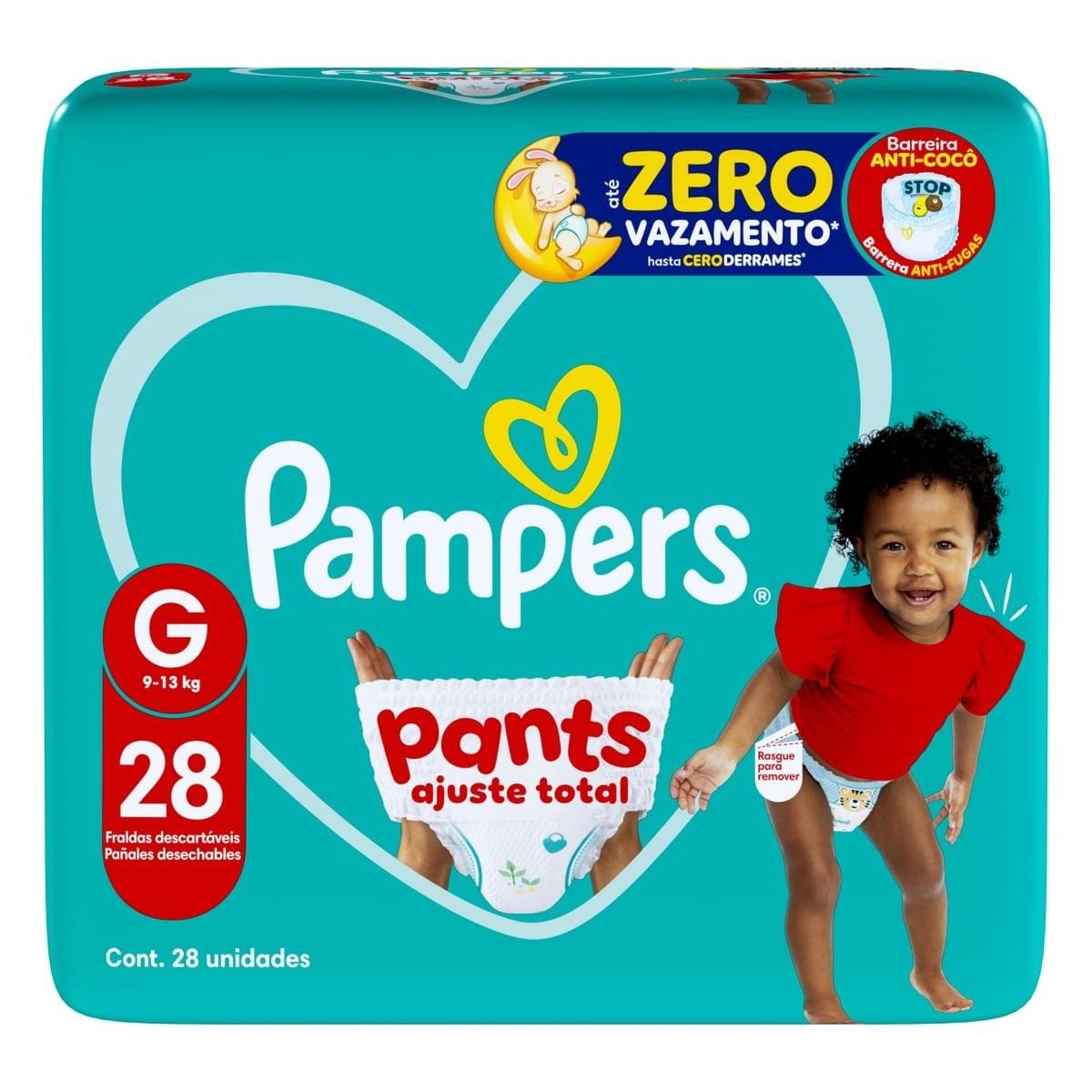 Fralda Pampers Pants Ajuste Total G 28 Unidades — Pampers | Farmácia Resyla