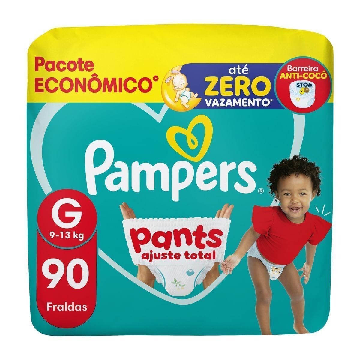 Fralda Pampers Pants Ajuste Total G 90 Unidades — Pampers | Farmácia Resyla