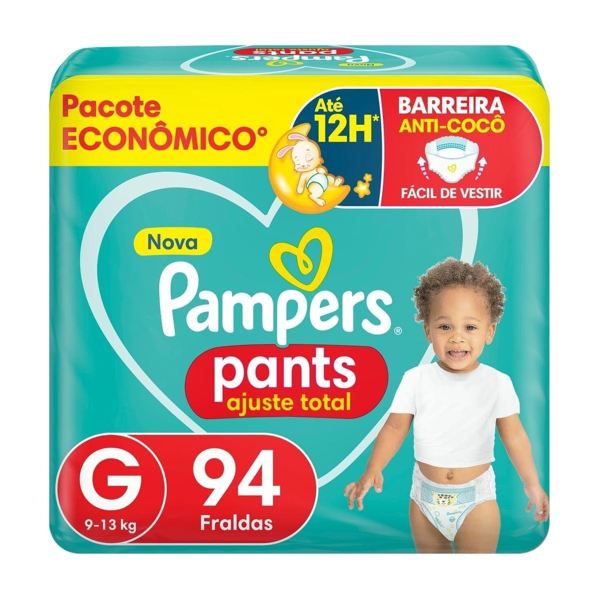 Fralda Pampers Pants Ajuste Total G 94 Unidades — Pampers | Farmácia Resyla