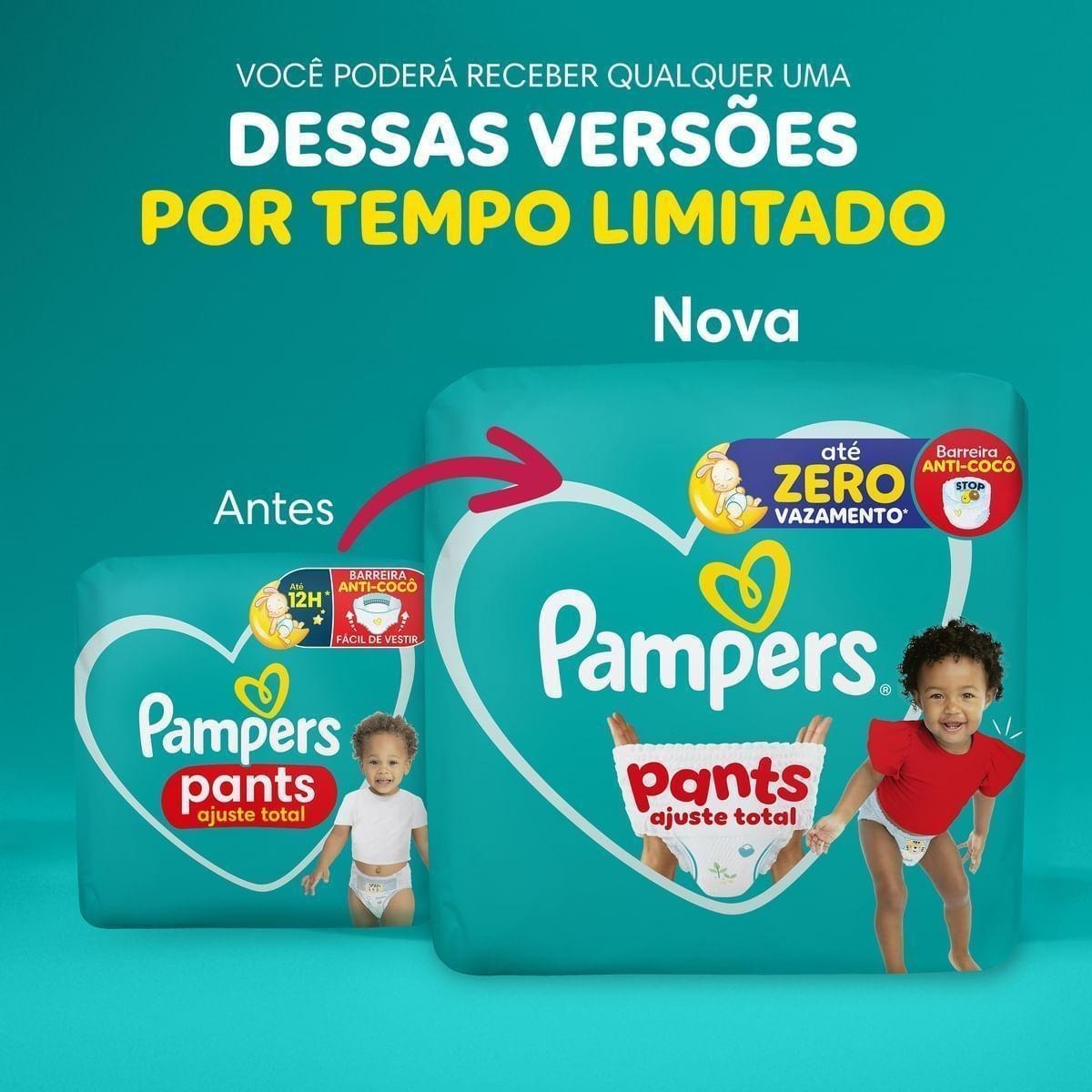 Fralda Pampers Pants Ajuste Total M 108 Unidades — imagem 4 | Farmácia Resyla