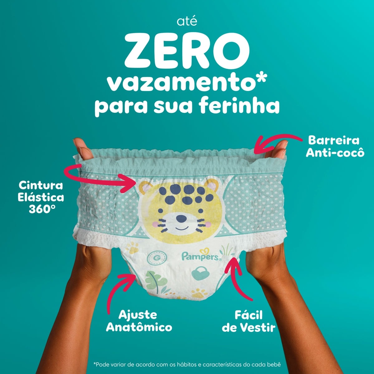 Fralda Pampers Pants Ajuste Total M 30 Unidades — imagem 2 | Farmácia Resyla