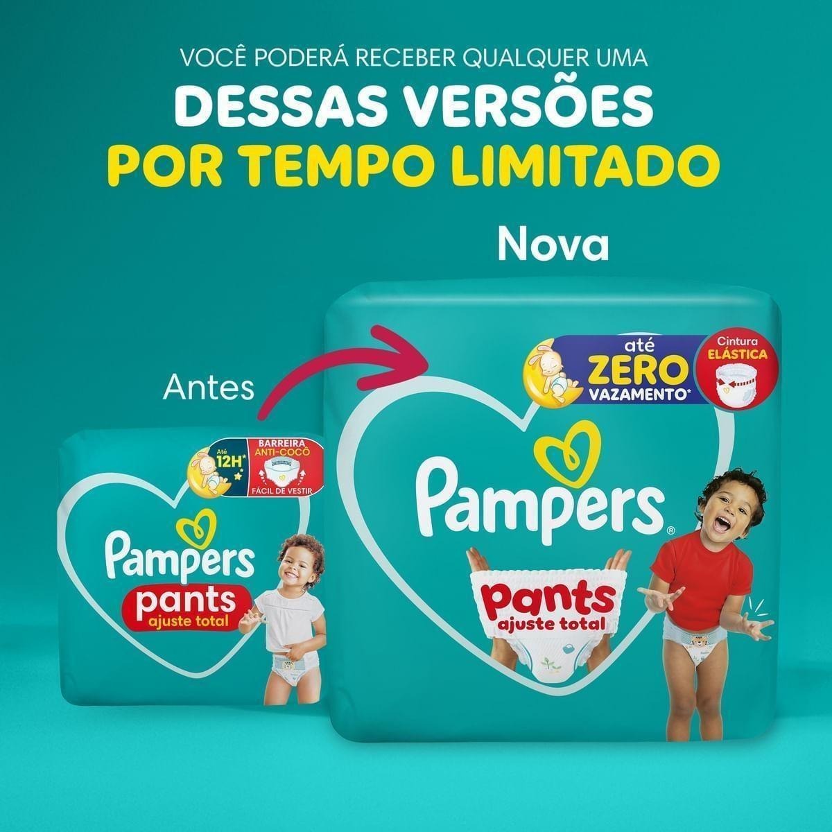 Fralda Pampers Pants Ajuste Total Xxg 74 Unidades — imagem 4 | Farmácia Resyla