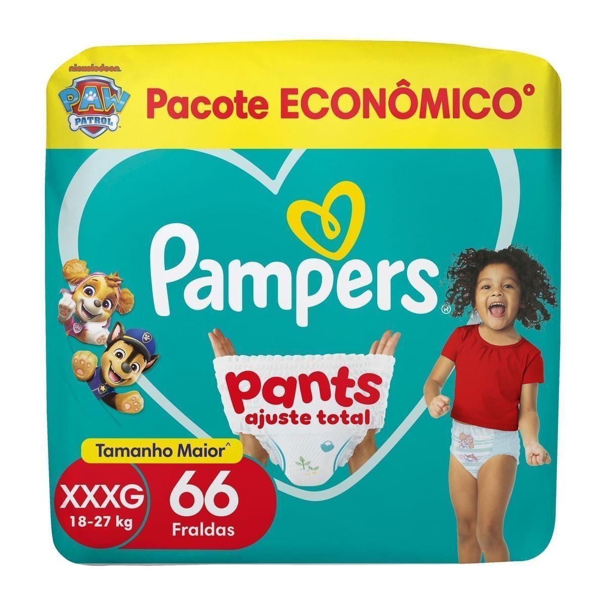 Fralda Pampers Pants Ajuste Total Xxxg 66 Unidades — Pampers | Farmácia Resyla