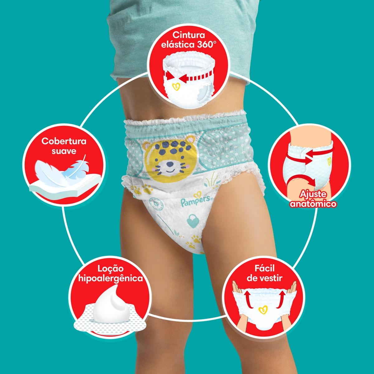 Fralda Pampers Pants Ajuste Total XXXG 70 Unidades — imagem 2 | Farmácia Resyla