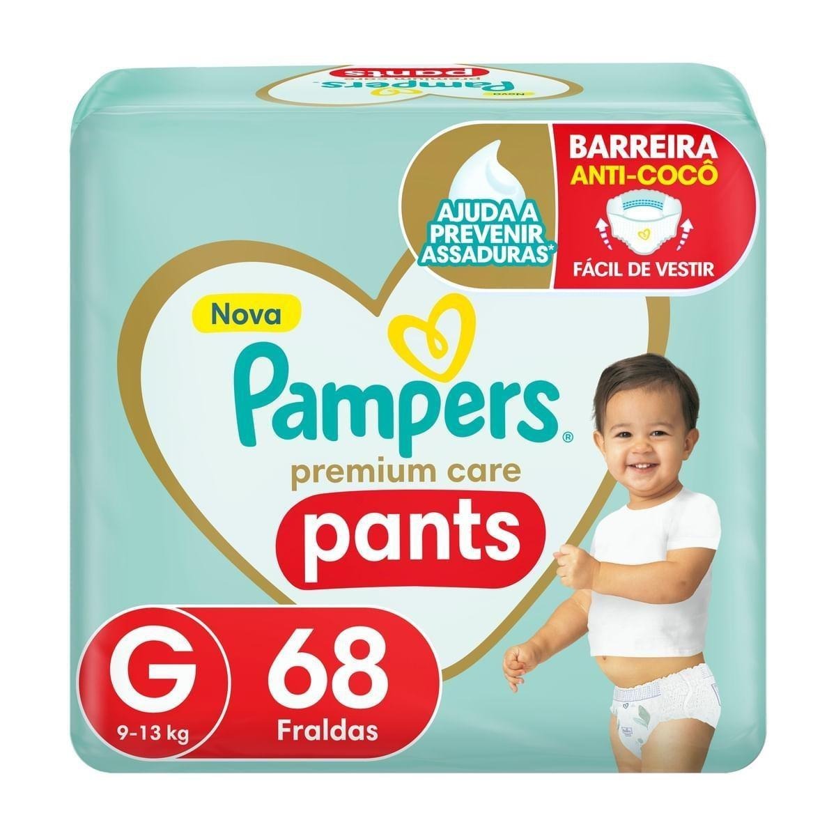 Fralda Pampers Pants Premium Care G 68 Unidades — Pampers | Farmácia Resyla