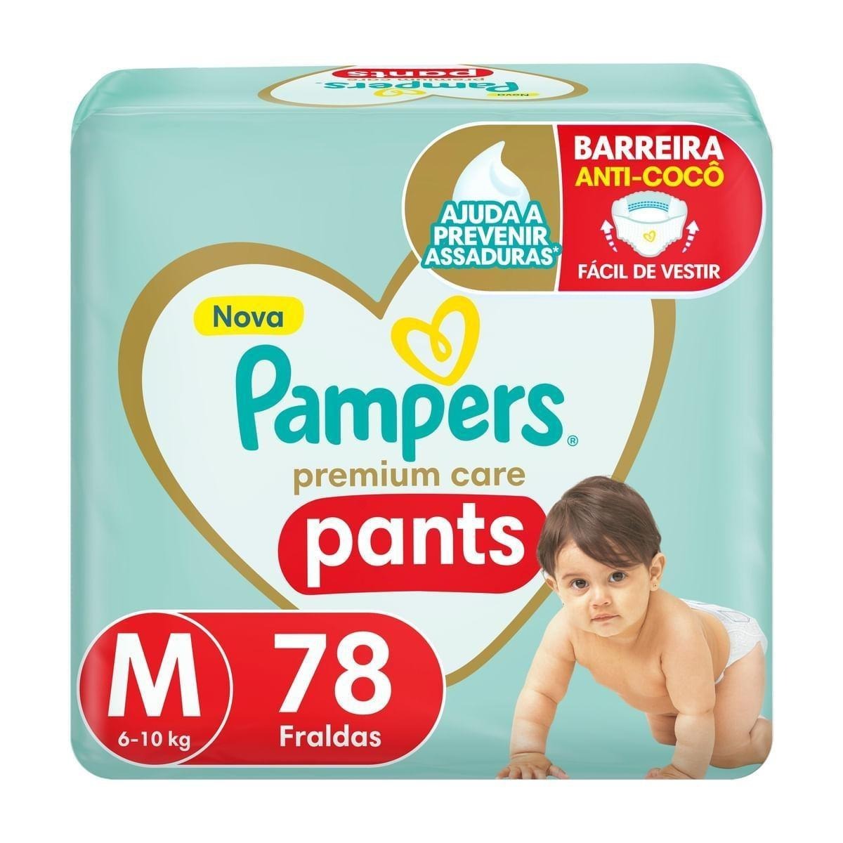 Fralda Pampers Pants Premium Care M 78 Unidades — Pampers | Farmácia Resyla