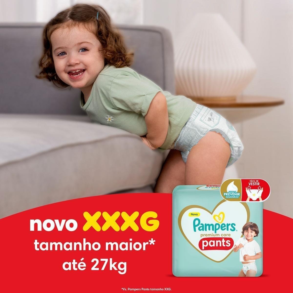 Fralda Pampers Pants Premium Care XXXG 54 Unidades — imagem 4 | Farmácia Resyla