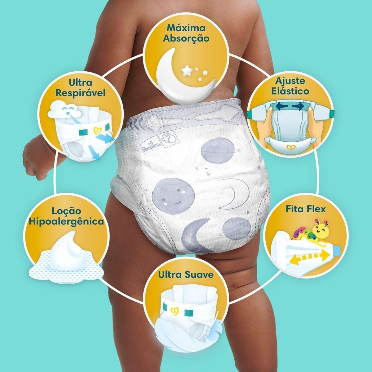 Fralda Pampers Premium Care XXXG 52 Unidades — imagem 2 | Farmácia Resyla