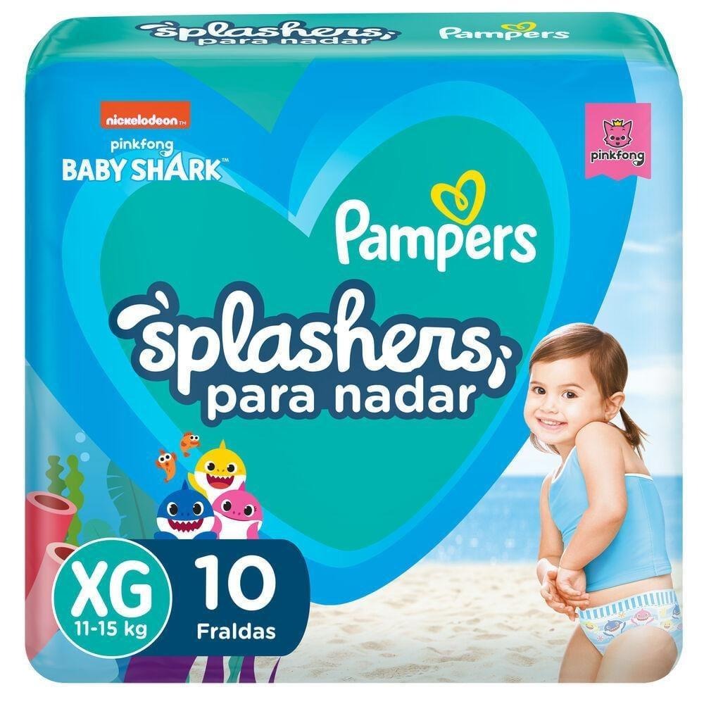 Fralda Pampers Splashers Baby Shark G/XG 10 Unidades — Pampers | Farmácia Resyla