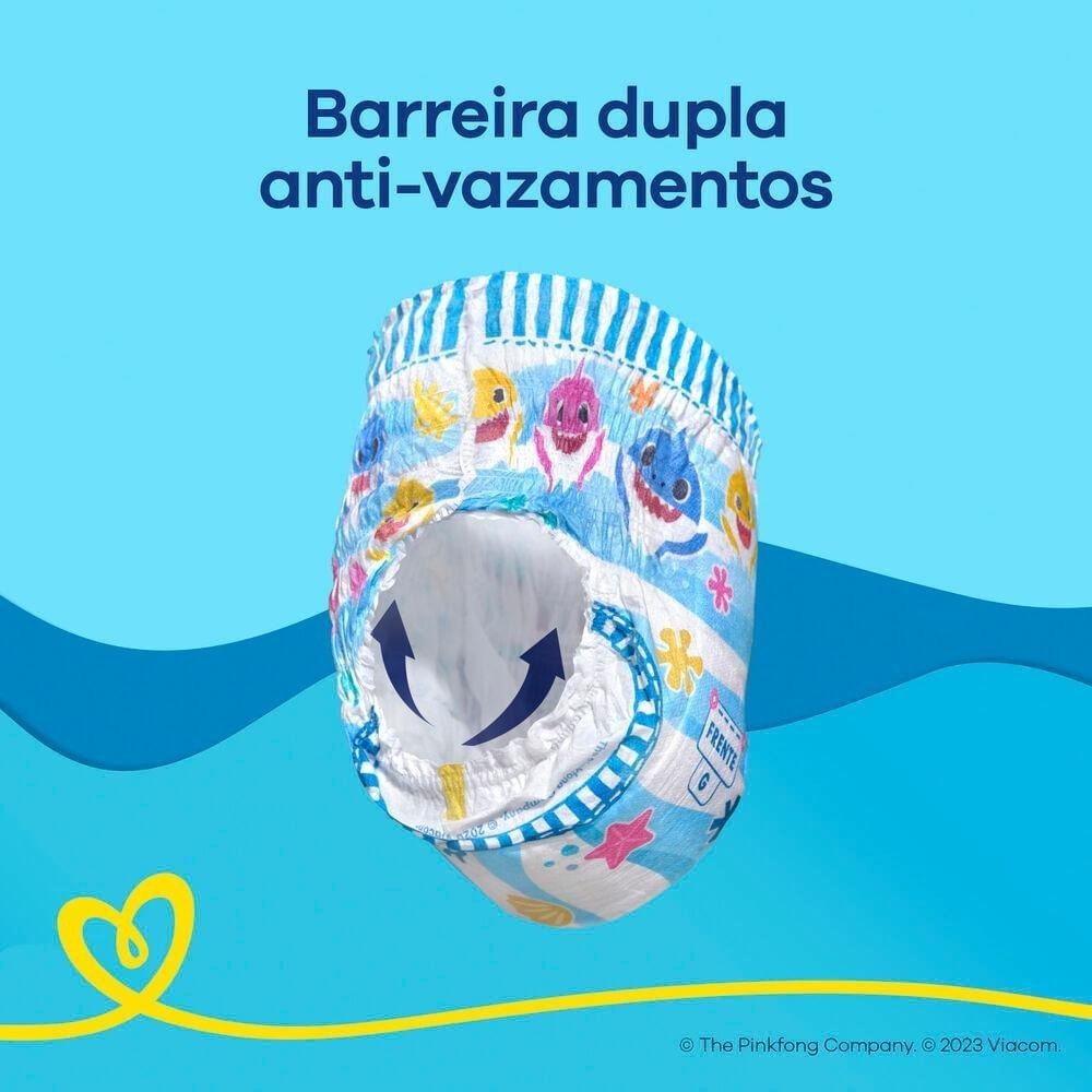 Fralda Pampers Splashers Baby Shark P/M 12 Unidades — imagem 3 | Farmácia Resyla
