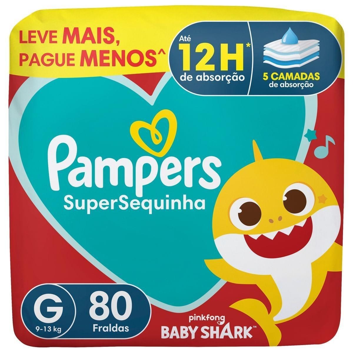 Fralda Pampers Super Sequinha G 80 Unidades — Pampers | Farmácia Resyla