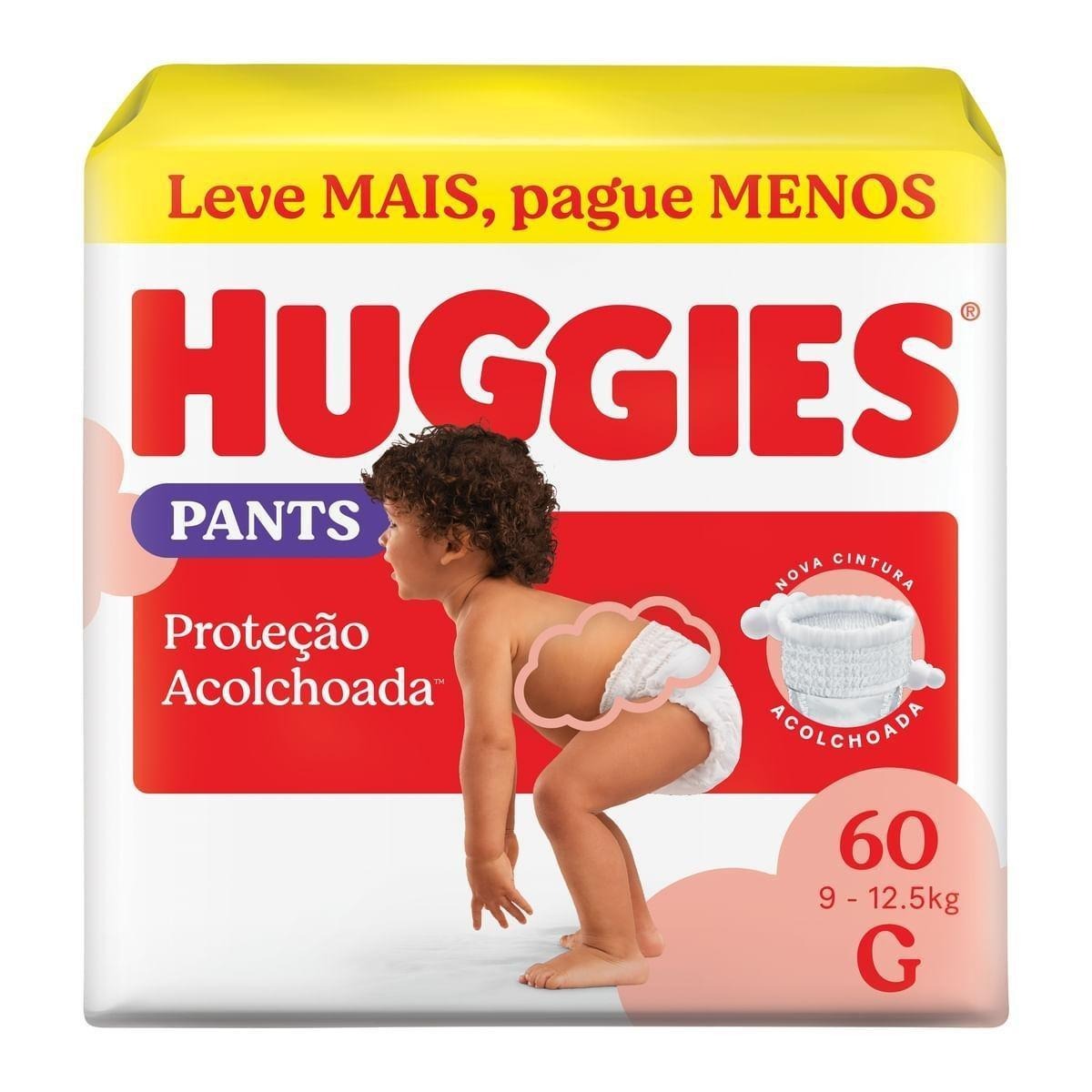 Fralda Pants Huggies Proteção Acolchoada G 60 unidades — Huggies | Farmácia Resyla