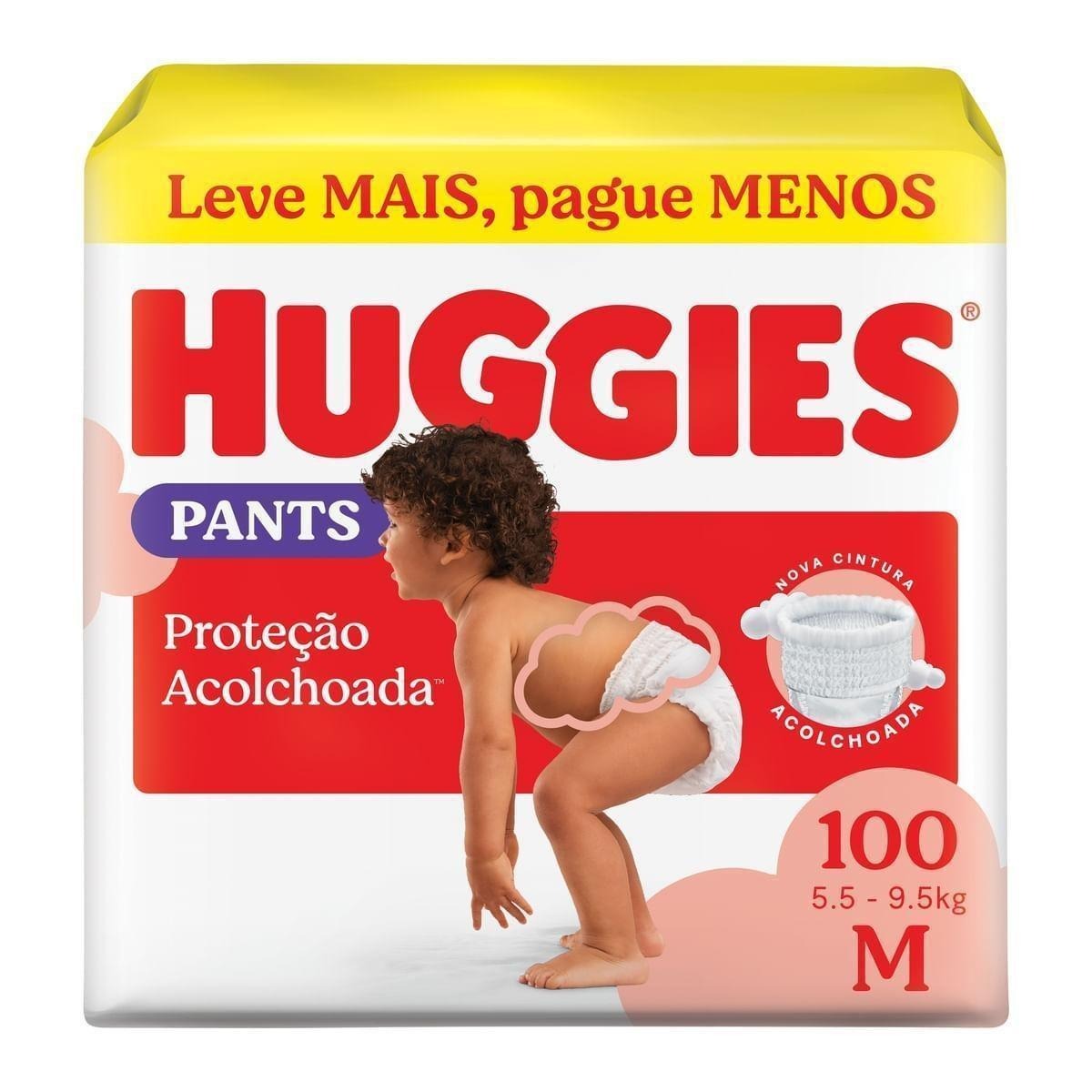 Fralda Pants Huggies Proteção Acolchoada M 100 Unidades — Huggies | Farmácia Resyla