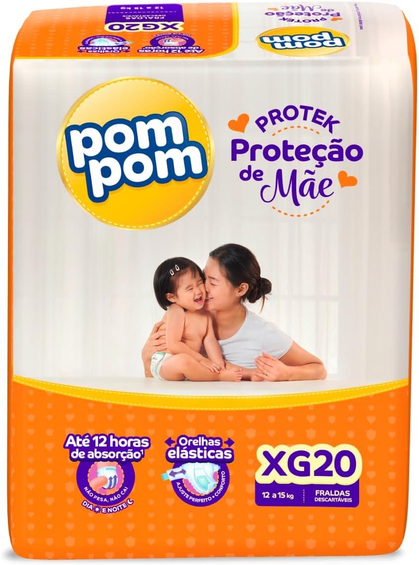 Fralda Pom Pom Protek Proteção de Mãe XG 20 Unidades — Pompom | Farmácia Resyla