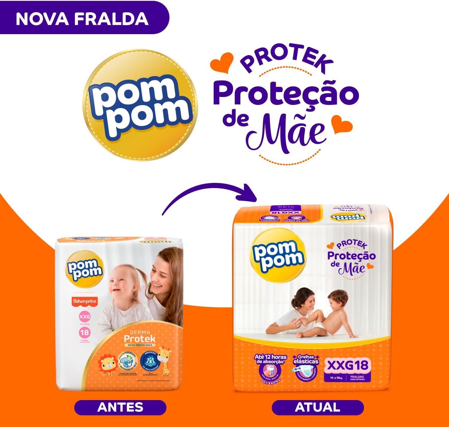 Fralda Pom Pom Protek Proteção de Mãe XG 20 Unidades — imagem 4 | Farmácia Resyla