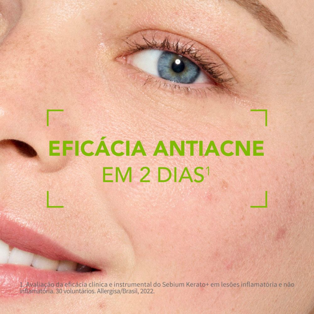 Gel Creme Facial Bioderma Sébium Kerato+ Antiacne e Antimarcas 30ml — imagem 3 | Farmácia Resyla