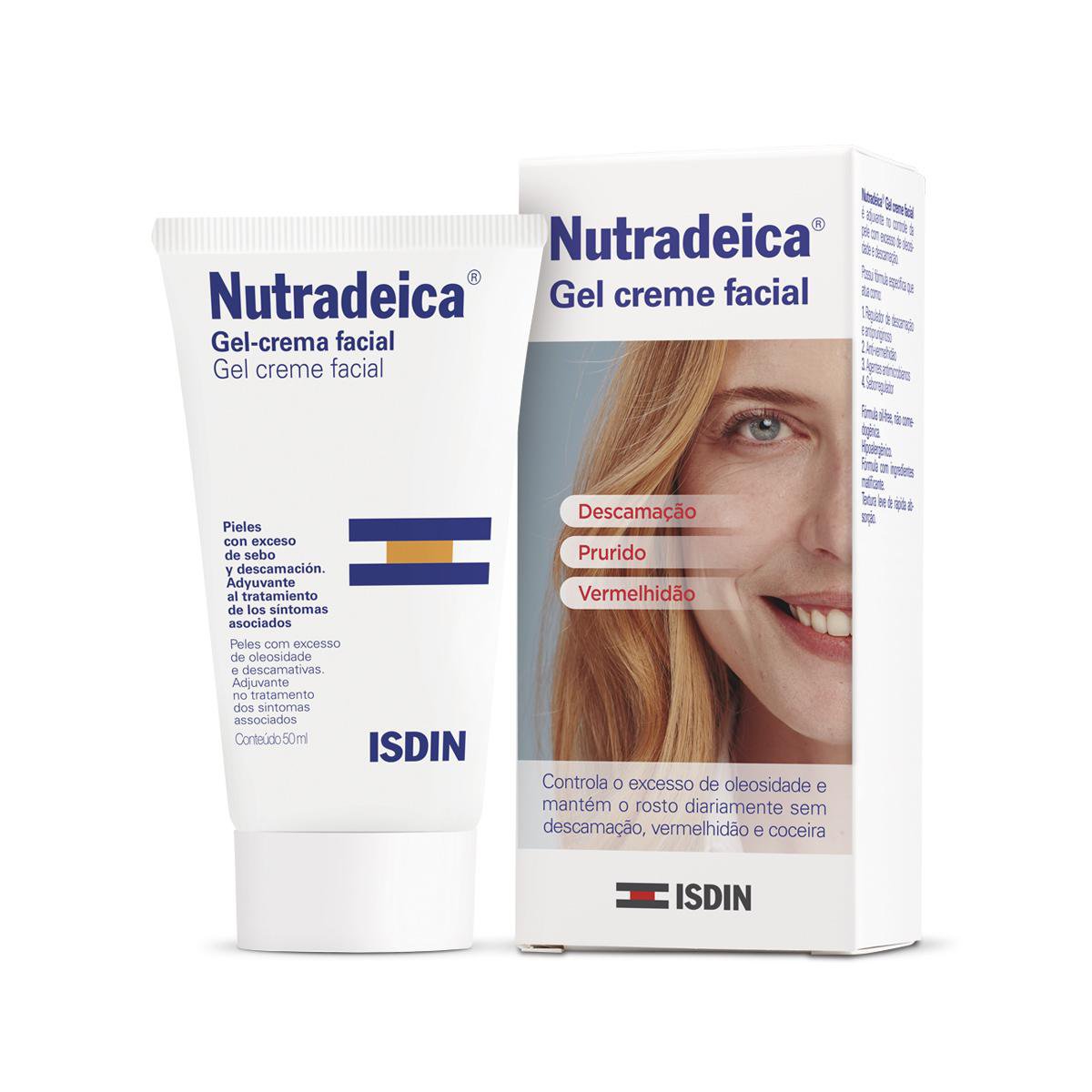 Gel Creme Facial Nutradeica Isdin para Pele Descamativa 50ml — Isdin | Farmácia Resyla