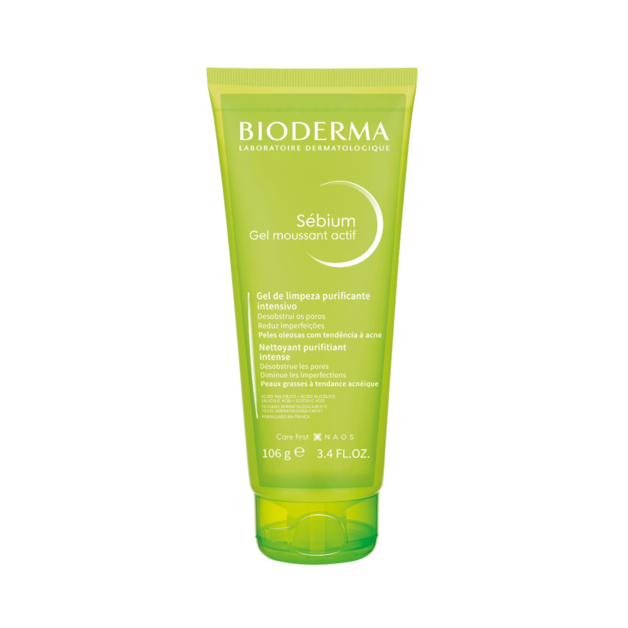 Gel de Limpeza Antiacne Bioderma Sébium Gel Moussant Actif 100ml — Bioderma | Farmácia Resyla