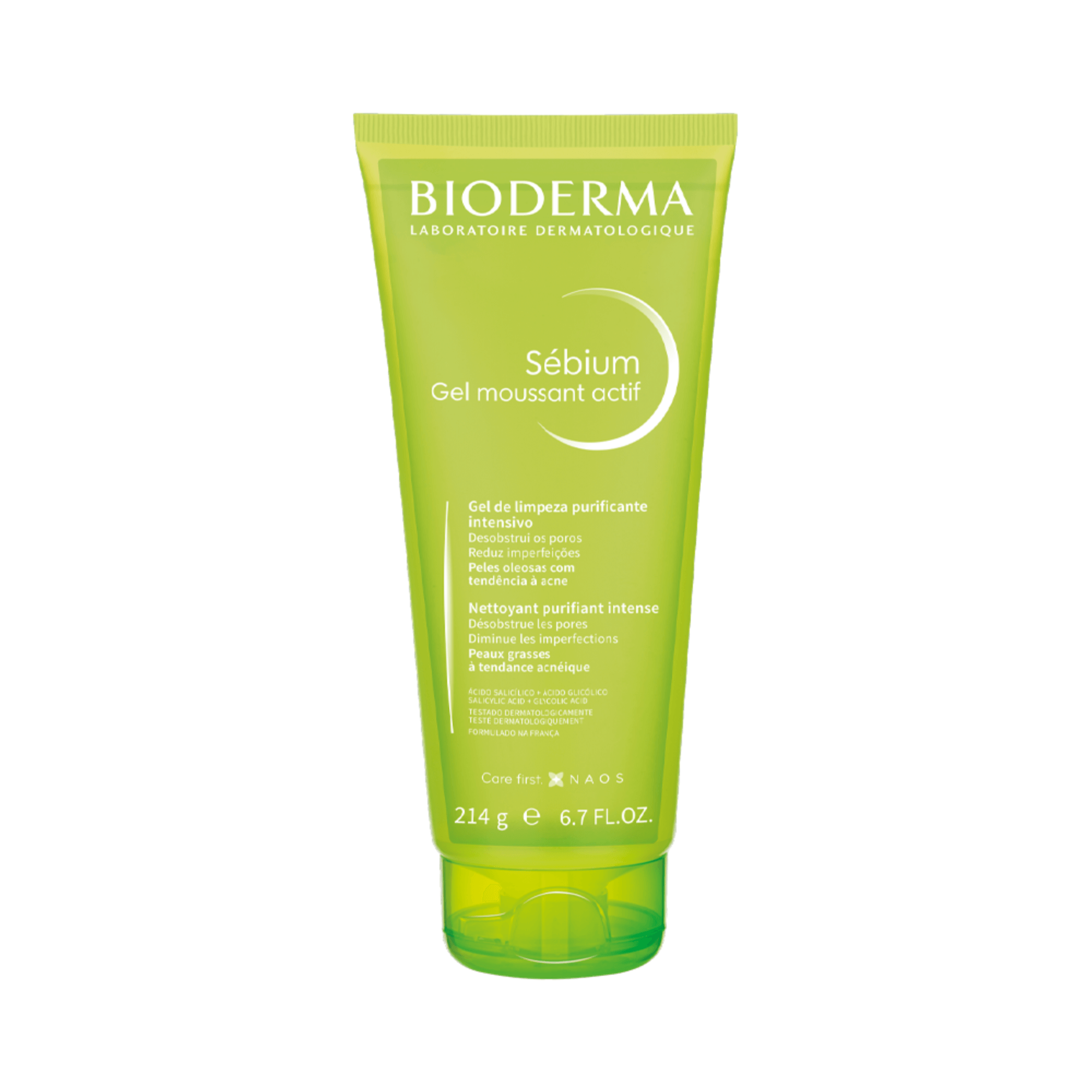 Gel de Limpeza Facial Bioderma Sébium Gel Moussant Actif Purificante Intensivo 200ml — Bioderma | Farmácia Resyla