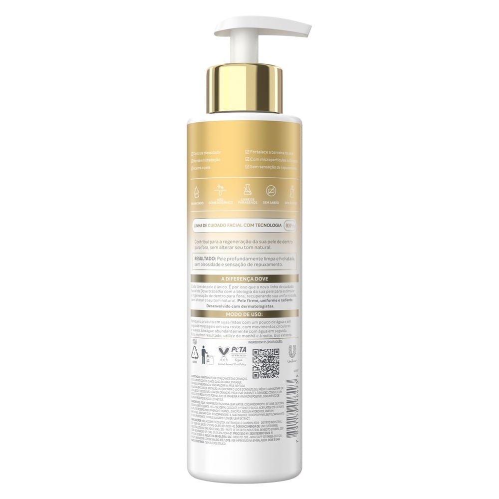 Gel de Limpeza Facial Dove Regenerative Purifica e Equilibra 300ml — imagem 2 | Farmácia Resyla