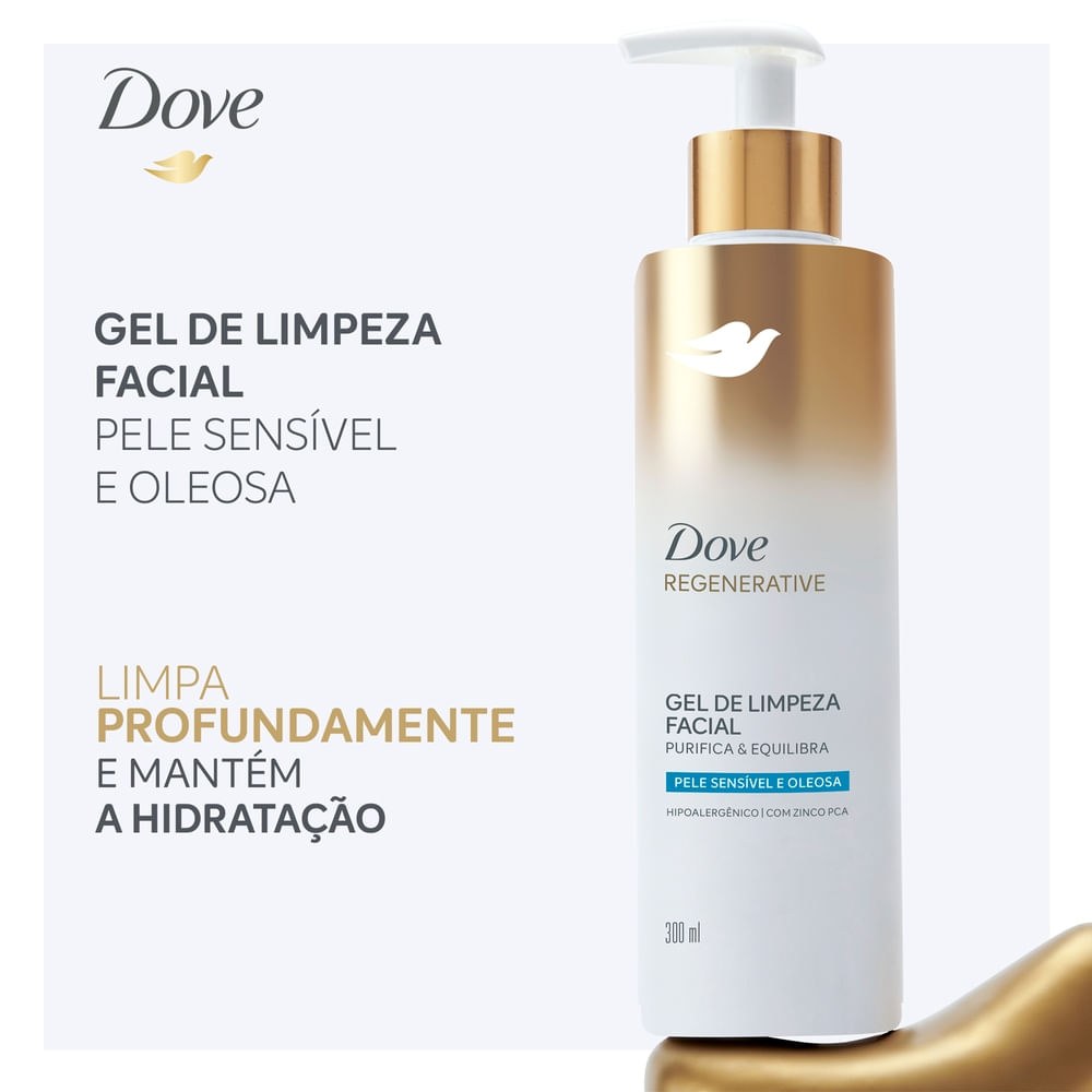 Gel de Limpeza Facial Dove Regenerative Purifica e Equilibra 300ml — imagem 4 | Farmácia Resyla