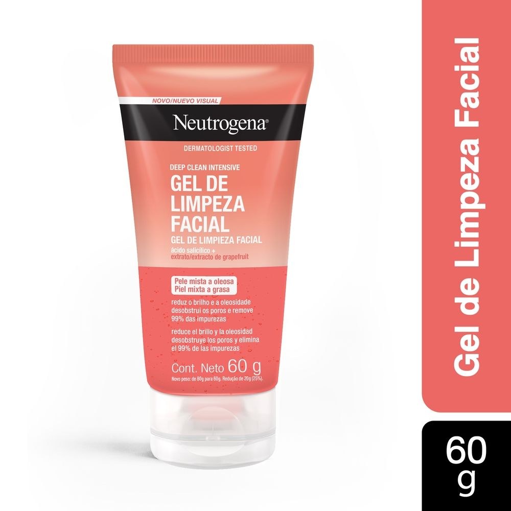 Gel de Limpeza Facial Neutrogena Deep Clean Grapefruit 60g — Neutrogena | Farmácia Resyla