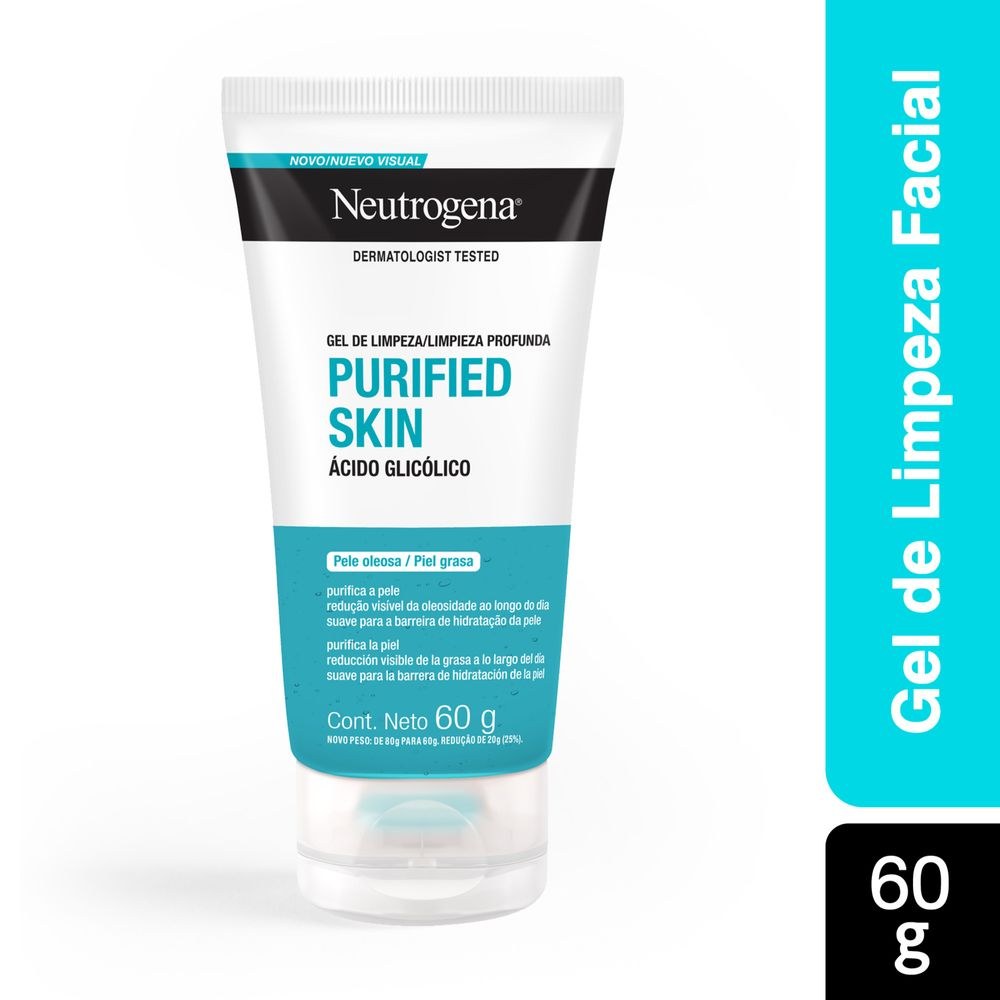 Gel de Limpeza Facial Neutrogena Purified Skin Antioleosidade 60g — Neutrogena | Farmácia Resyla