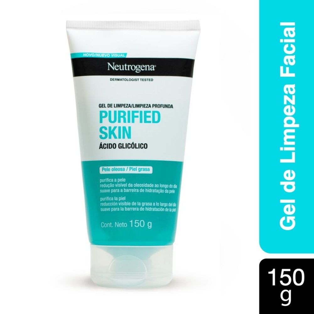 Gel de Limpeza Facial Neutrogena Purified Skin com Ácido Glicólico 150g — Neutrogena | Farmácia Resyla