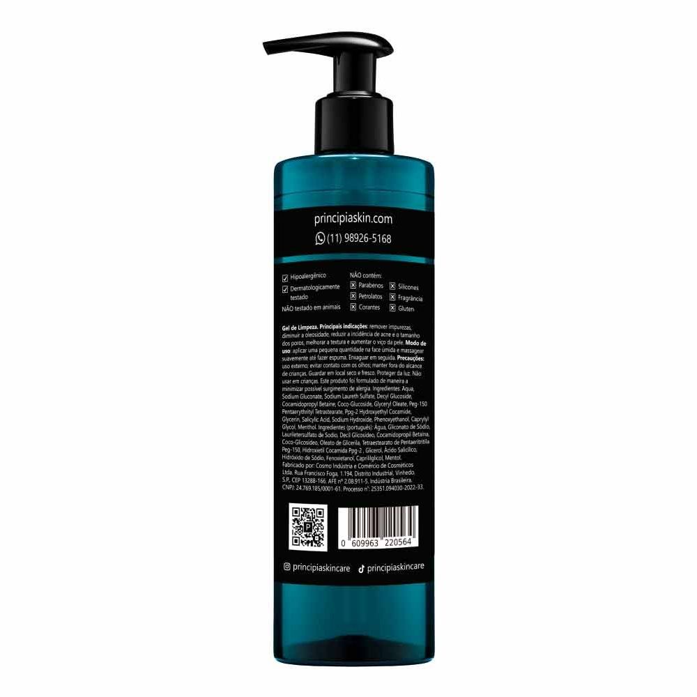 Gel de Limpeza Facial Principia GL-01 com Ácido Salicílico 2% e Glicerina 5% 350ml — imagem 2 | Farmácia Resyla