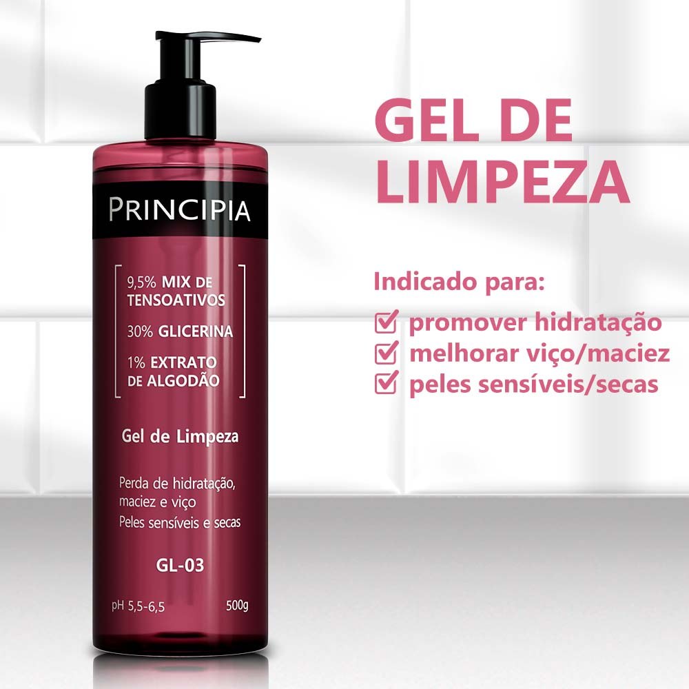 Gel De Limpeza Principia Peles Sensiveis E Secas gl-03 500ml — imagem 3 | Farmácia Resyla