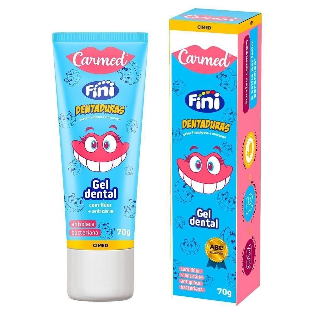 Gel Dental Carmed Fini Dentaduras Anticáries com Flúor 70g — Carmed | Farmácia Resyla