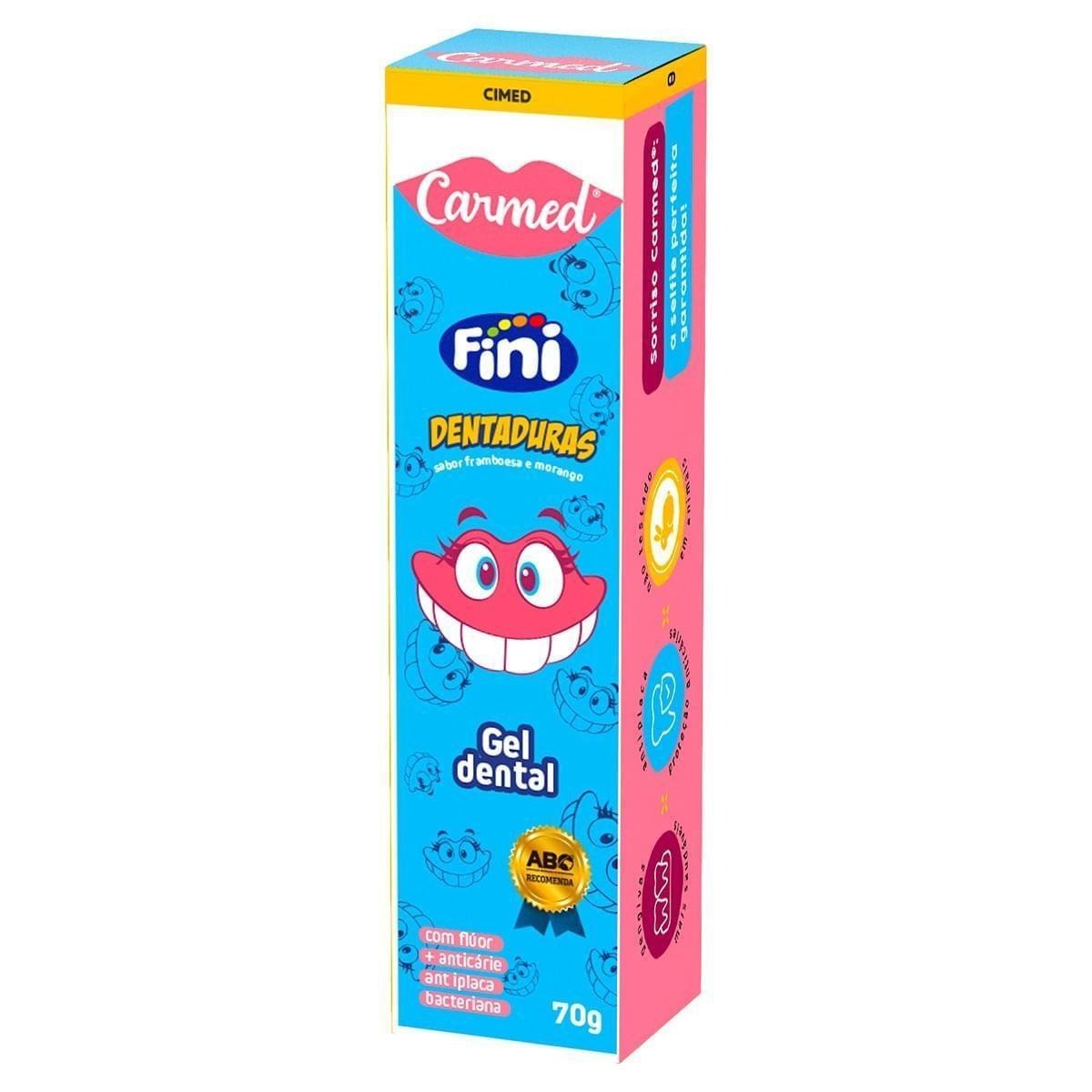 Gel Dental Carmed Fini Dentaduras Anticáries com Flúor 70g — imagem 3 | Farmácia Resyla
