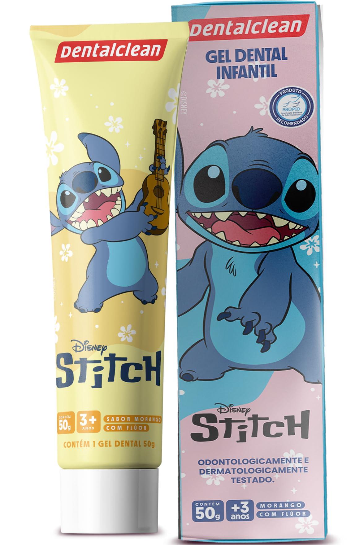 Gel Dental Dental Clean Stitch Com Flúor Morango 50g — Dentalclean | Farmácia Resyla