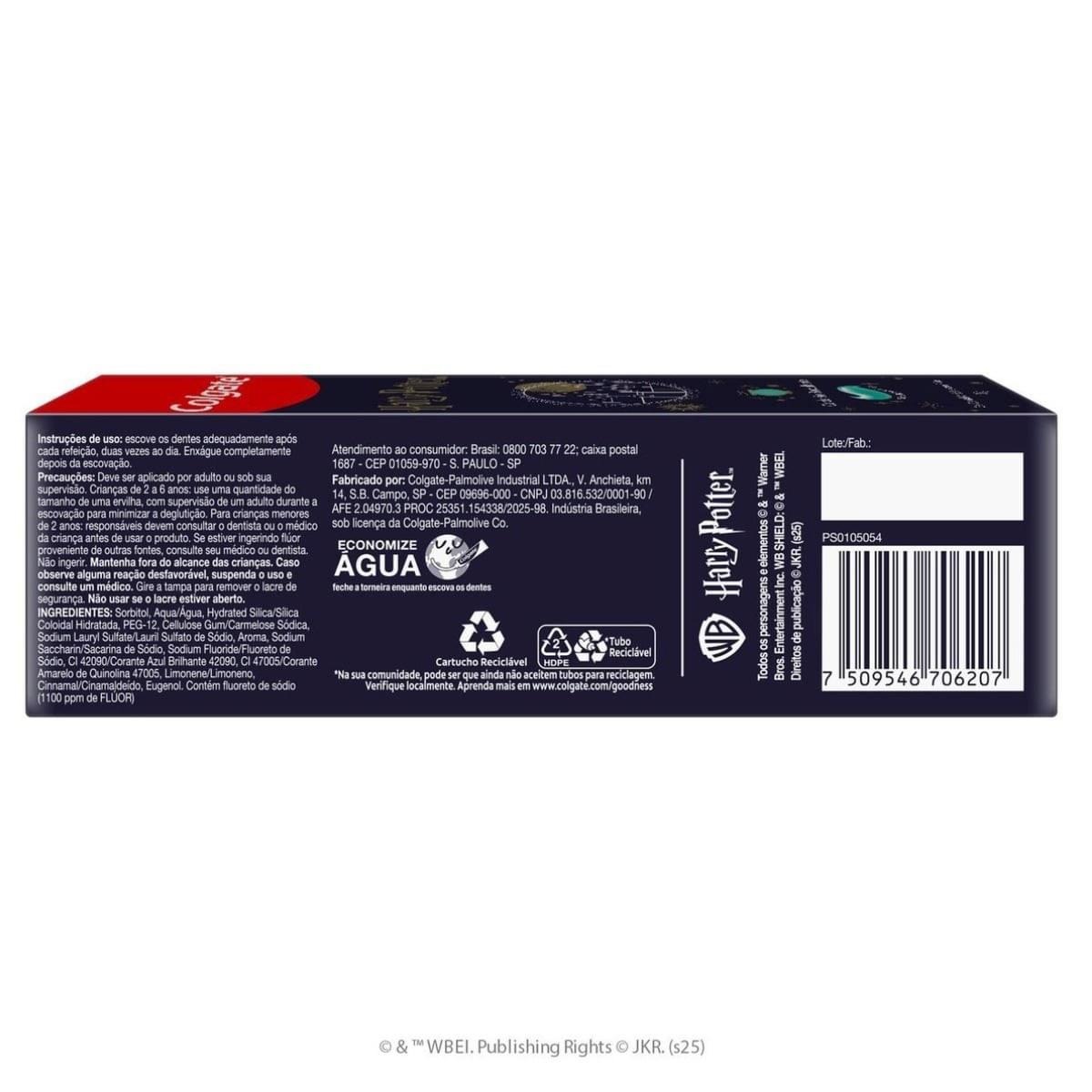 Gel Dental Infantil Colgate Com Flúor Sabor Bubble Fruit Harry Potter 100g — imagem 2 | Farmácia Resyla