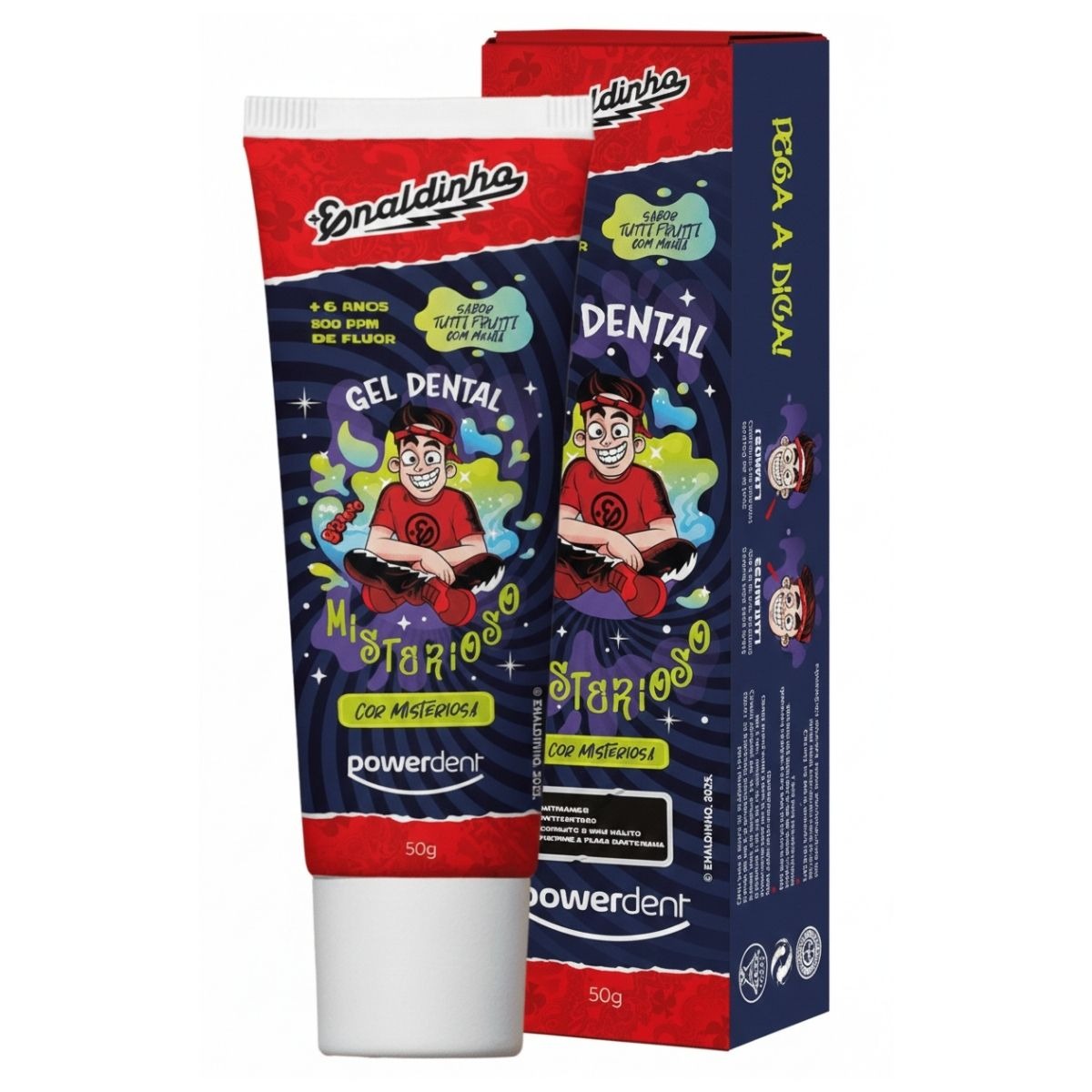 Gel Dental Infantil Powerdent Misterioso Enaldinho 50g — Powerdent | Farmácia Resyla