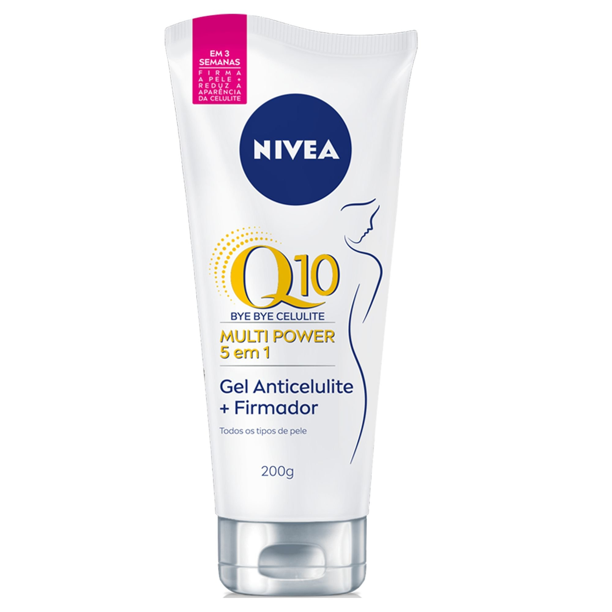Gel Hidratante Nivea Bye Bye Celulite Firmador Q10 Multi Power 5 em 1 200g — Nivea | Farmácia Resyla