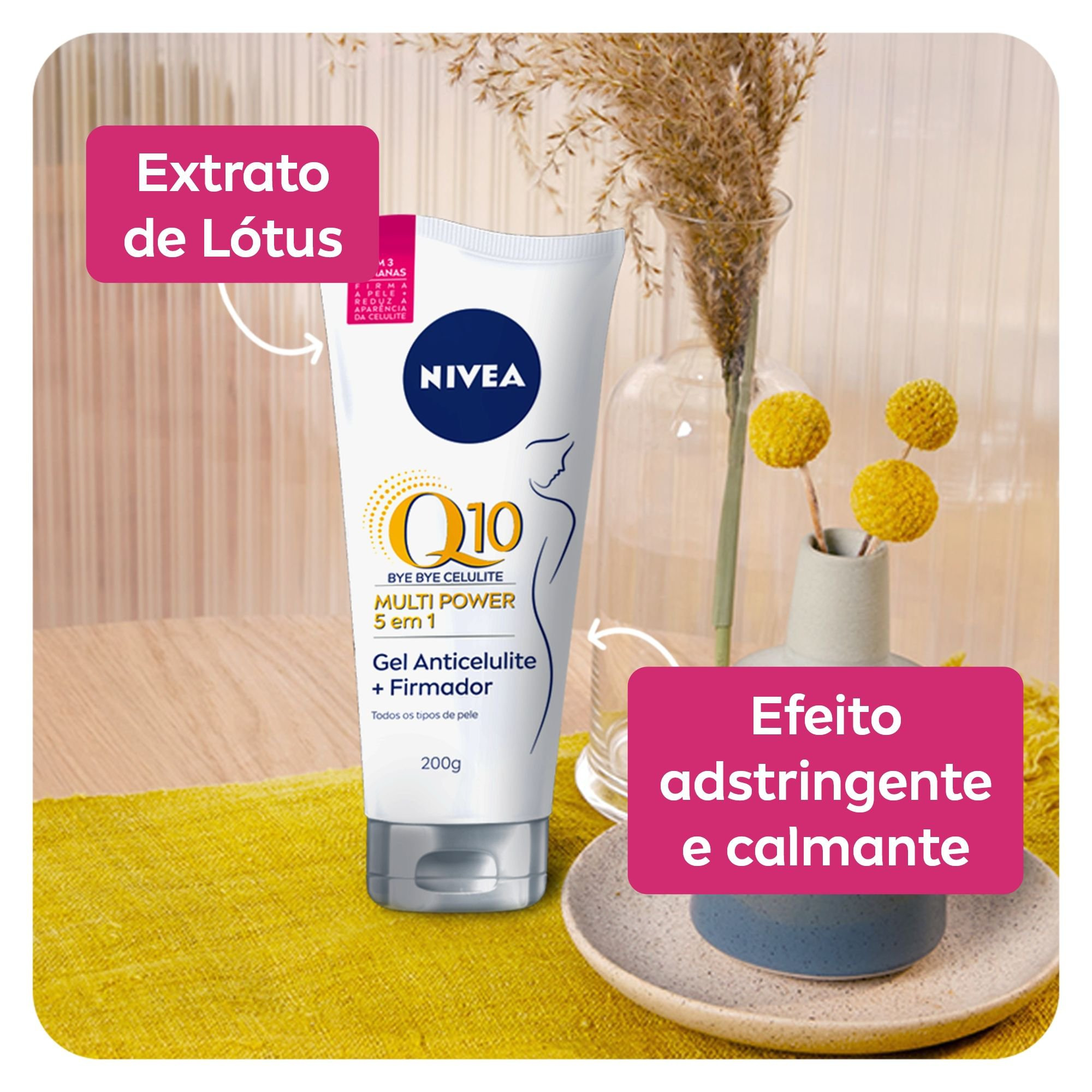 Gel Hidratante Nivea Bye Bye Celulite Firmador Q10 Multi Power 5 em 1 200g — imagem 3 | Farmácia Resyla