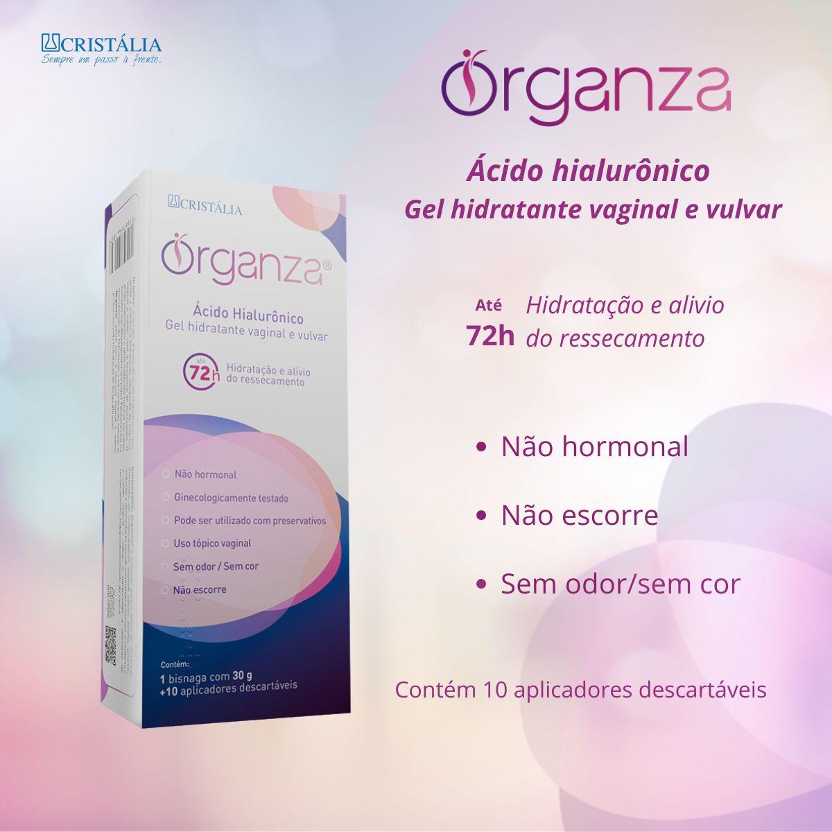 Gel Hidratante Vaginal E Vulvar Organza 1 Bisnaga Com 30g + 10 Aplicadores — imagem 2 | Farmácia Resyla