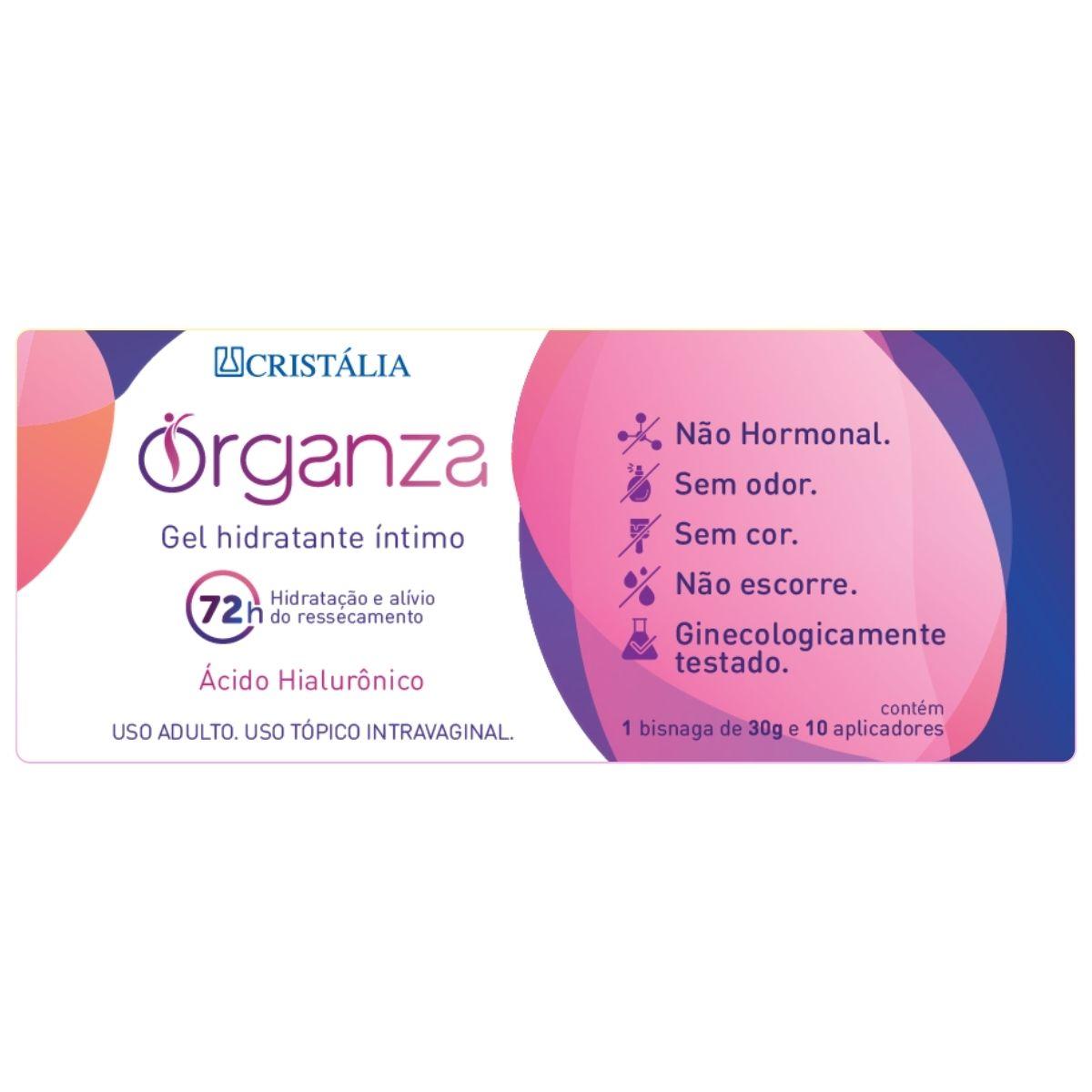 Gel Hidratante Vaginal E Vulvar Organza 1 Bisnaga Com 30g + 10 Aplicadores — imagem 3 | Farmácia Resyla